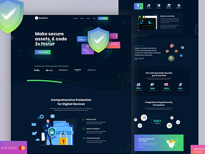 Cyber Security Landing Page Demo landing page ui ui design ui trends uiux ux ux design ux resarch web design website design wordpress