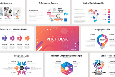 Pitch Deck PowerPoint Presentation Template annual branding design graphic design presentation template typography