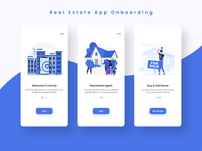Real Estate App Onboarding app clean clean ui design home rent housing minimal mobile mobile app mobile screen properties real estate real estate onboarding rent trend 2022 ui ui design uidesign uiux ux