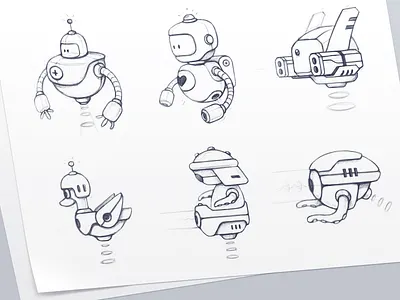 Game units app design cartoon character character design concept art game app game art game concept game robots game units graphic design ios game level design mascot mascot sketches mobile game nft unit