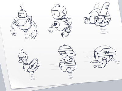 Game units app design cartoon character character design concept art game app game art game concept game robots game units graphic design ios game level design mascot mascot sketches mobile game nft unit