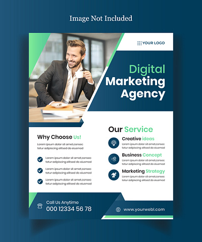 Digital marketing agency Flyer Template design banners branding design flyer graphic design illustration logo modern motion graphics social media design story vector