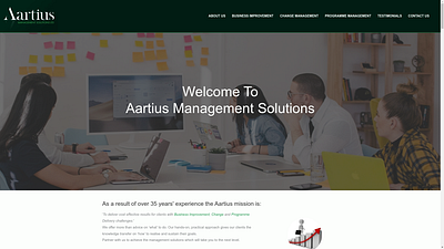 Aartius Management Solutions | Redesign | WordPress design redesign ui ux web website wordpress