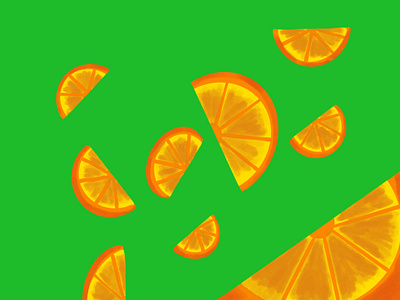 Oranges branding design graphic design illustration
