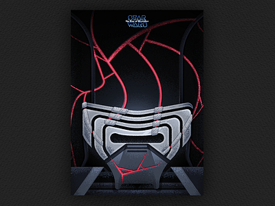 The Rise of Skywalker II - Kylo Ren Tribute STAR WARS chibi cute design disney illustration kawaii kylo ren logo lucas films movoe poster starwars tribute vector