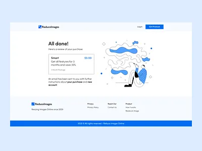 Landing Page - Onboarding - Reduce Images [4] illustration landing page ui ux visual design web design