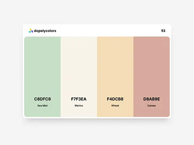 Dopely Colors #93 branding color color palette color palettes color scheme color schemes colorful design illustration logo ui ux vector