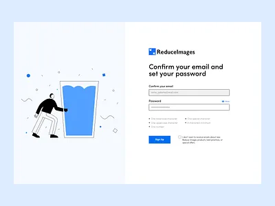 Landing Page - Login - Reduce Images [5] illustration landing page ui ux visual design web design
