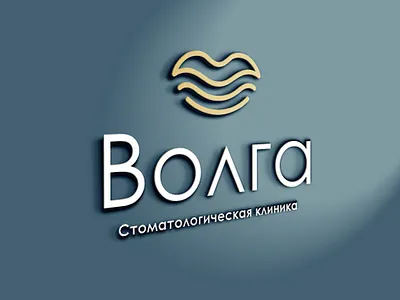 Dental logo branding card dental design flat illustration logo style vector