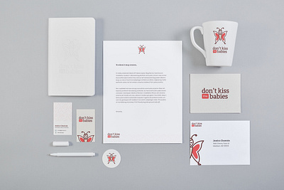 DKTB stationary designs brand brand touchpoints branding butterfly charity design graphic design logo logo application non profit print touchpoints