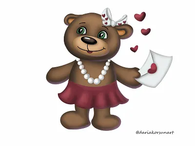 Valentine's Day. Lovely Bears. Couple Pajama Prints. For her. 2d 2dart bear branding design graphic design happyvalentinesday illustration pattern prints valentinesday