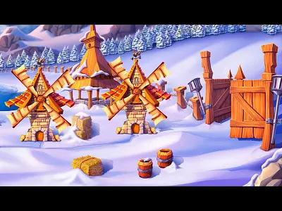 Set of the Wildscreen Backgrounds background background art background design background designer background illustration background image design game game art game design illustration illustration design illustrations slot design