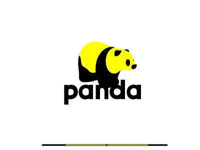 Yellow Panda animallogo branding china design graphic design logo logopanda minimal minimallogo modernanimallogo modernlogo panda pandalogo pandapanda simplelogo ui ux vector yellow logo
