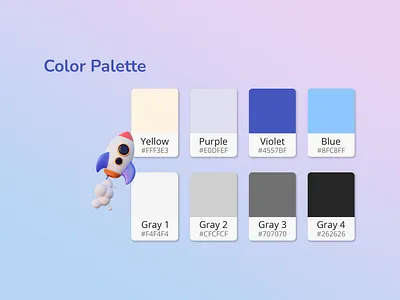 Color Palette 3d 3d illustration color color palette design dribbble figma illustration ui uidesign