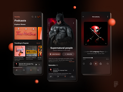 Streaming Mobile App app app design art design dribbble gradient illustration inspiration interaction minimal mobile mobile app modern ui ui design ux ux design