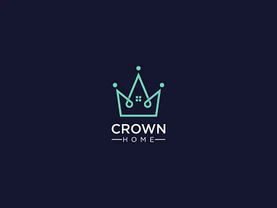 Crown home logo design. 🏠 🏡 architecture construction logo creative design creativelogo crown homelogo crown logo custom logo design graphic design home logo homedesign minimalist logo modern logo motion graphics professional logo realestate logo