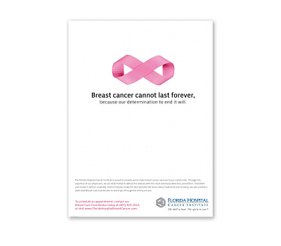 Cancer Infinity Print Ad advertising branding design graphic design layout