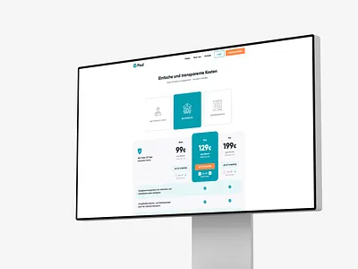 QM for medical clinics berlin box card minimal price pricing pricing box pricing table table ui webdesign website