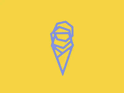 Ice Cream Cone creamery ice cream logo logomark