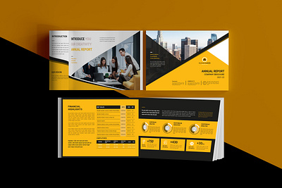 LANDSCAPE BROCHURE / ANNUAL REPORT adobe indesign annual report catalogue design company profile design graphic design illustration landscape brochure logo proposal ui