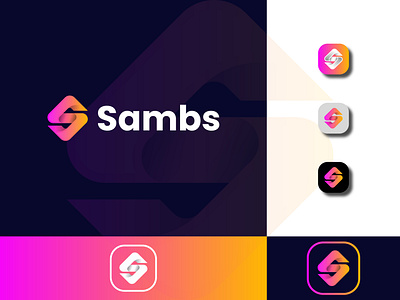 S letter Rhombus modern logo brand design brand identity branding creative letter logo logo maker s site