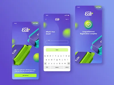 Eat me - Sign Up app branding design figma graphic design illustration logo mobile product design register sign up ui ux