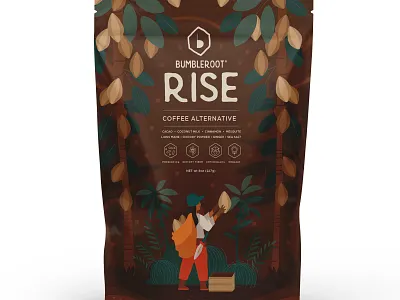 Morning Drink Design animal design floral food packaging illustration packaging vector