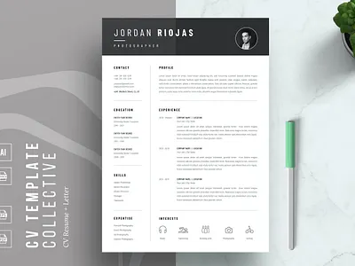 Creative Resume Template 2 page resume branding cover letter cover letter template creative cv creative resume curriculum vitae cv cv resume cv template cv word design illustration job resume modern resume modern resume template professional resume resume for mac resume template simple resume