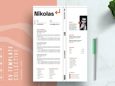Creative Resume Template for Word 2 page resume branding cover letter cover letter template creative cv creative resume curriculum vitae cv cv resume cv template cv word design illustration job resume modern resume modern resume template professional resume resume for mac resume template simple resume