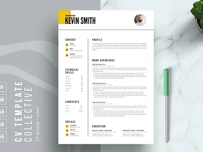 Job CV Template | Resume for Word 2 page resume cover letter cover letter template creative cv creative resume curriculum vitae cv cv resume cv template cv word illustration job resume modern resume modern resume template motion graphics professional resume resume resume for mac resume template simple resume