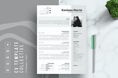 CV Template and Cover Letter 2 page resume cover letter cover letter template creative cv creative resume curriculum vitae cv cv resume cv template cv word illustration job resume modern resume modern resume template professional resume resume resume for mac resume template simple resume simple resume template