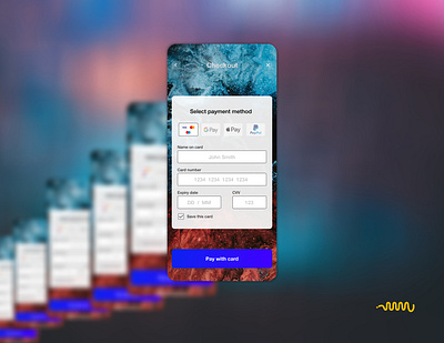 Credit Card checkout form design ui ux