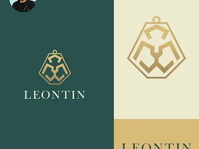 Leontin logo branding design logo