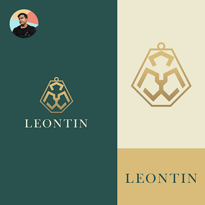 Leontin logo branding design logo