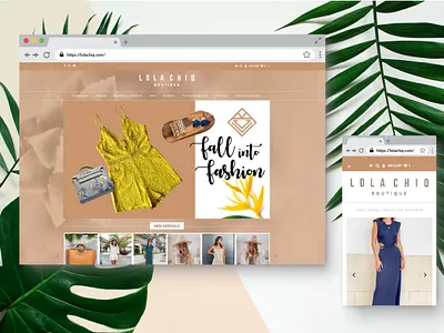 Lola Chiq Boutique Brand Design art direction branding logo design web design