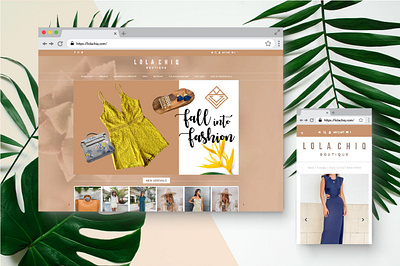 Lola Chiq Boutique Brand Design art direction branding logo design web design