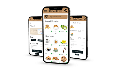 CoffeeTimes App app design ux