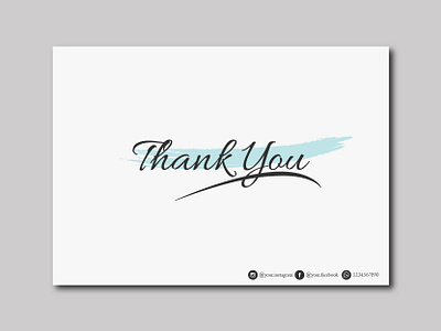 Thank you card branding card design graphic design greting card thank you thank you card vector