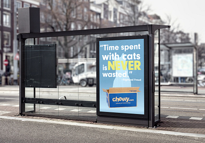 Chewy Ad Campaign ad campaign cat cat food chewy chewy.com illustrator pet pet food transit