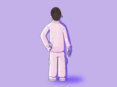 Blaine_Turnaround after effects animation character characterdesign crying digital design digitalart illustration photoshop procreate purple shock texture