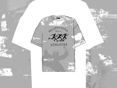 Athletes analog animation black and white brand clean collage contemporary fashion illustration minimal motion graphics procreate texture