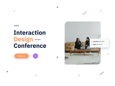 Conference Landing Page clean design desgin figma landing page minimal design ui ux website ui