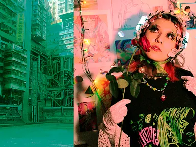 WRDRMS cd cute cyberpunk edit edition fashion fashion photography girl girly graphic design japan photography photoshop romantic