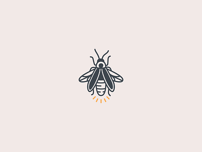 Firefly animal branding bug firefly glow icon icons illustration insect jar lightning bug logo night summer
