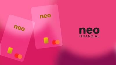 Neo Financial Glassmorphism concept branding design ui