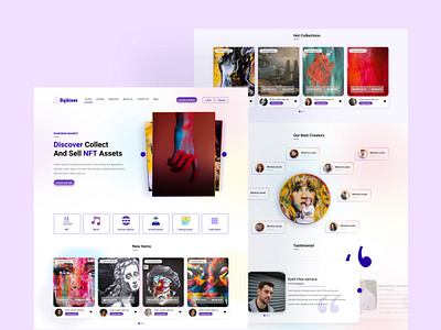 NFT website design figma nft nft template nft website ui ux website design
