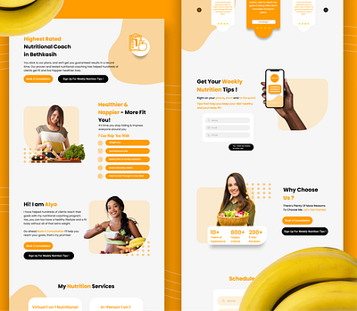 Helbits Website Landing Page UI healthy landingpages ui uidesign uidesigner uiux uxigers web app webdesign