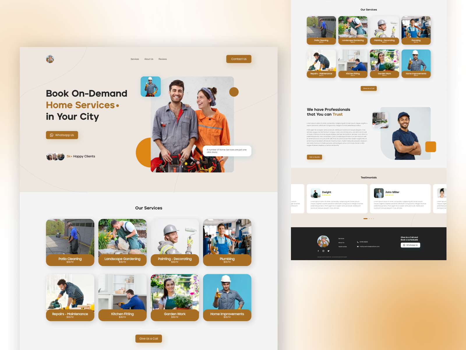 Example of Modern Website UI/UX Design In Figma