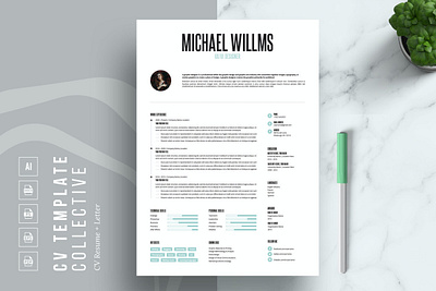 CV | Resume Template 2 page resume cover letter cover letter template creative cv creative resume curriculum vitae cv cv resume cv template design illustration job resume modern resume modern resume template professional resume resume resume for mac resume template simple resume simple resume template