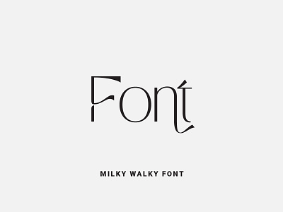 Milky Walky Font design font font design fonts fontself illustration lettering logo type typeface typography